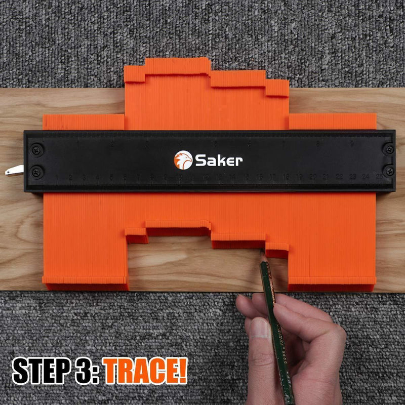 Saker® Contour Gauge Profile Tool-Precisely Copy Irregular Shape Duplicator