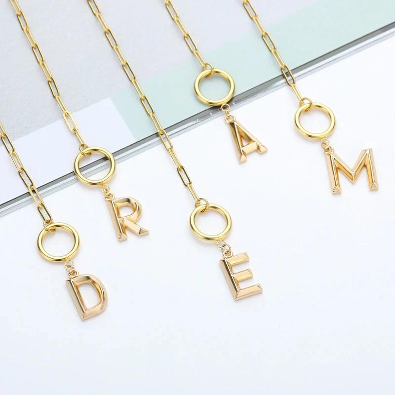 Letter Pendant Necklace