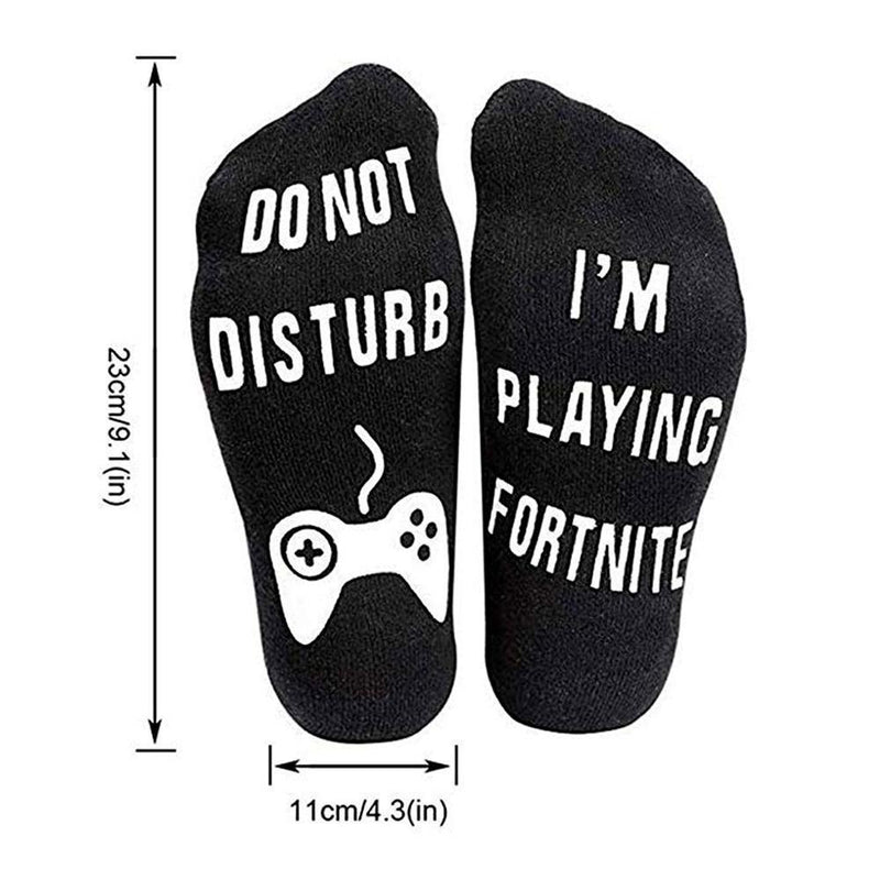 Do Not Disturb I'm Playing Fortnite Funny Cotton Socks