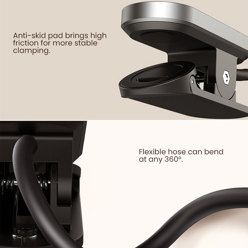 Portable USB Rechargeable LED Touch Lamp with Clip