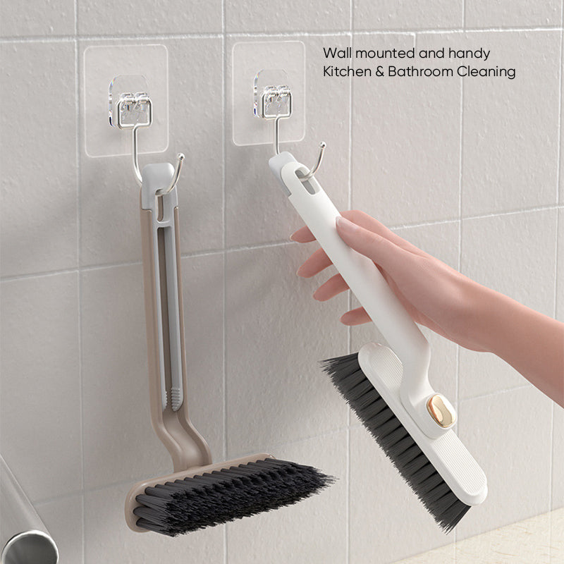 Multi-function rotating crevice cleaning brush