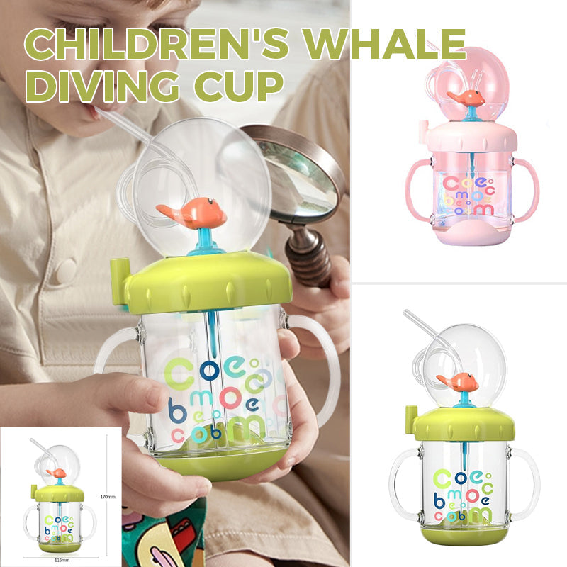 🔥Baby drinking cup with whale squirt🐳