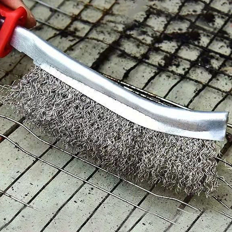 Steel Wire Derusting Brush with Knife Shaped