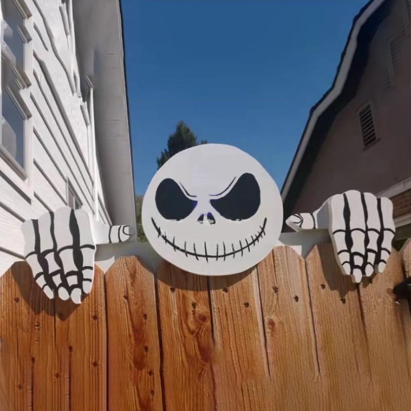 Themed Fence Decoration For Halloween and Christmas!