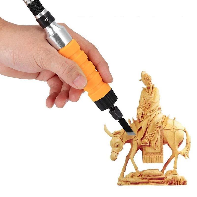 Woodworking Carving Chisel Electric Engraving Machines Tool Kit