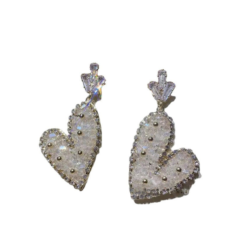 Crystal Heart Earrings
