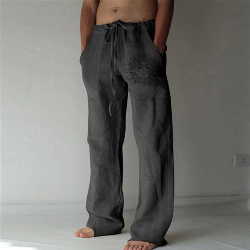 Drawstring Elasticized Casual Trousers