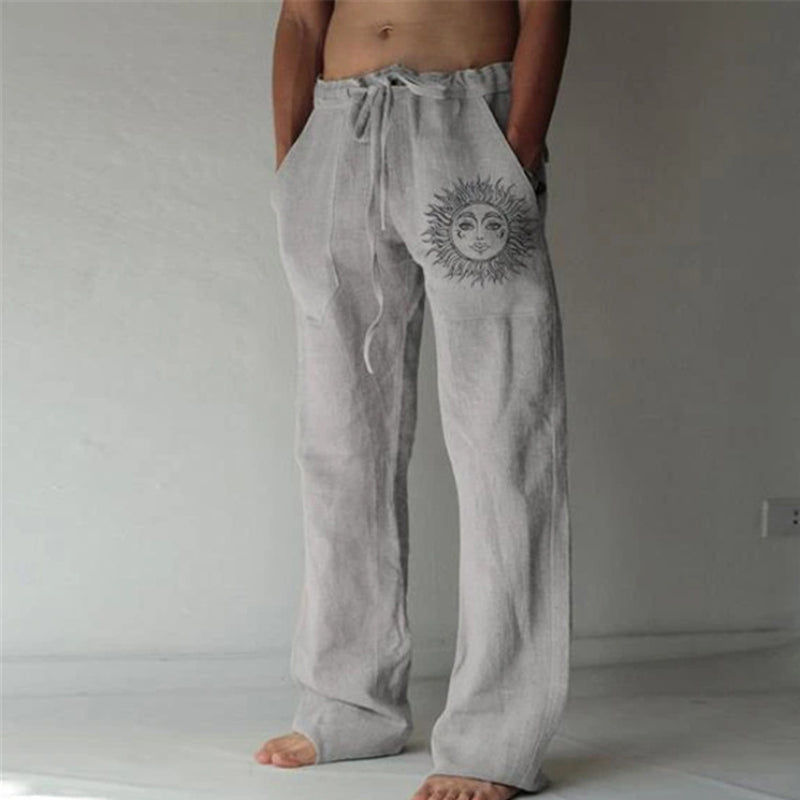 Drawstring Elasticized Casual Trousers