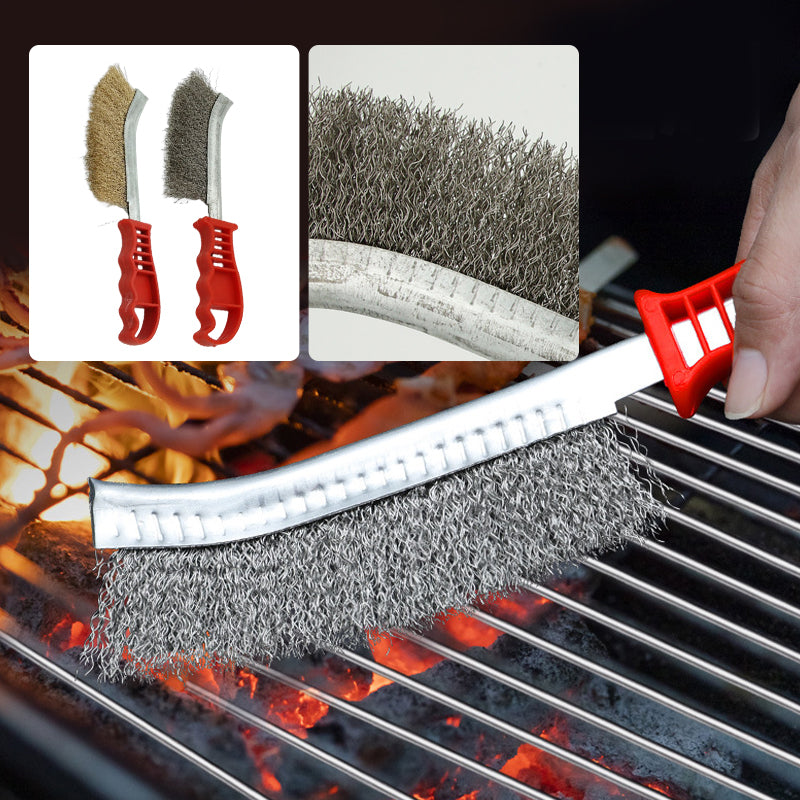 Steel Wire Derusting Brush with Knife Shaped