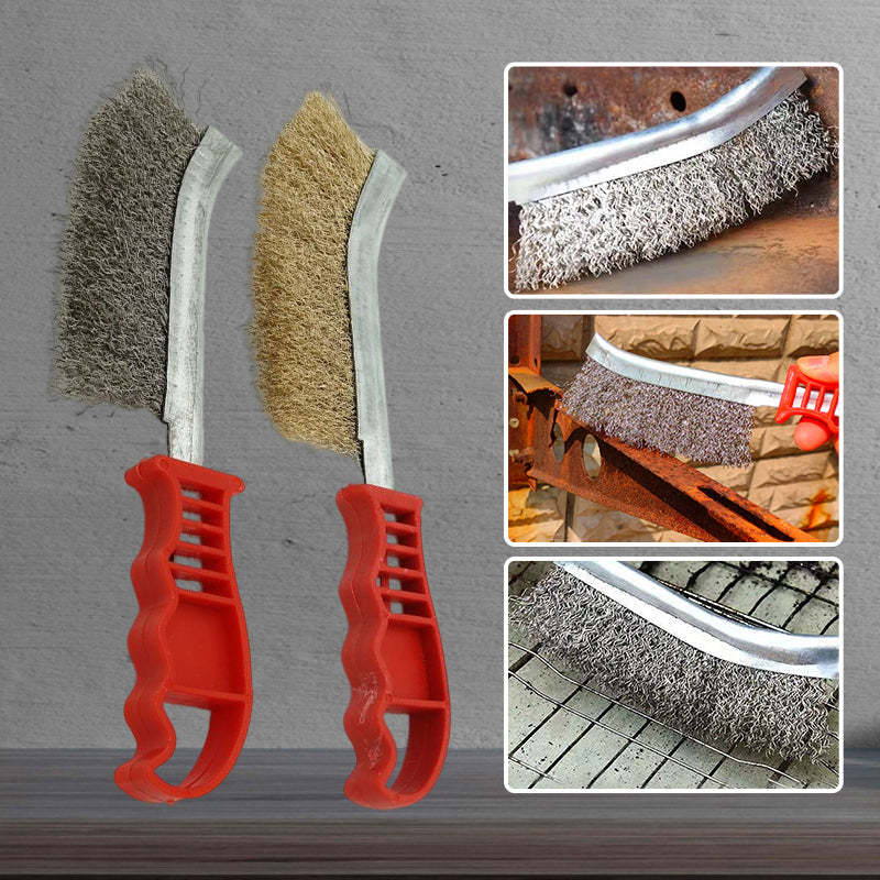 Steel Wire Derusting Brush with Knife Shaped