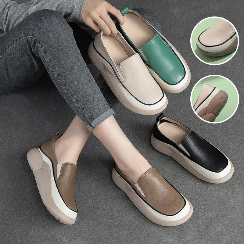 Platform Colorblock Loafers