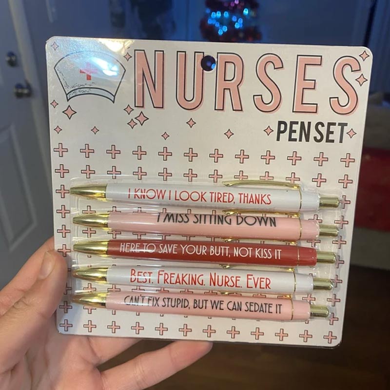 Funny Nurses Pens Set(set of 5)