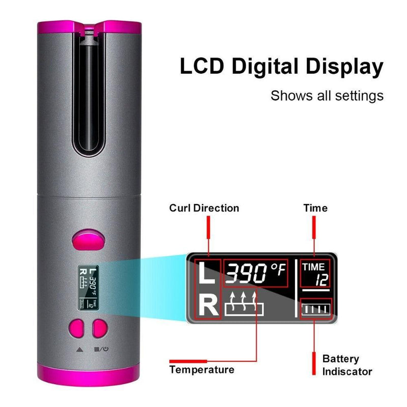 Auto Rotating Ceramic Hair Curler
