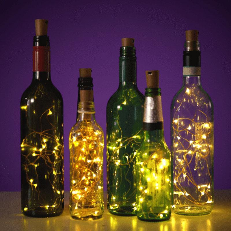 LED bottle light cork night light DIY deco gift