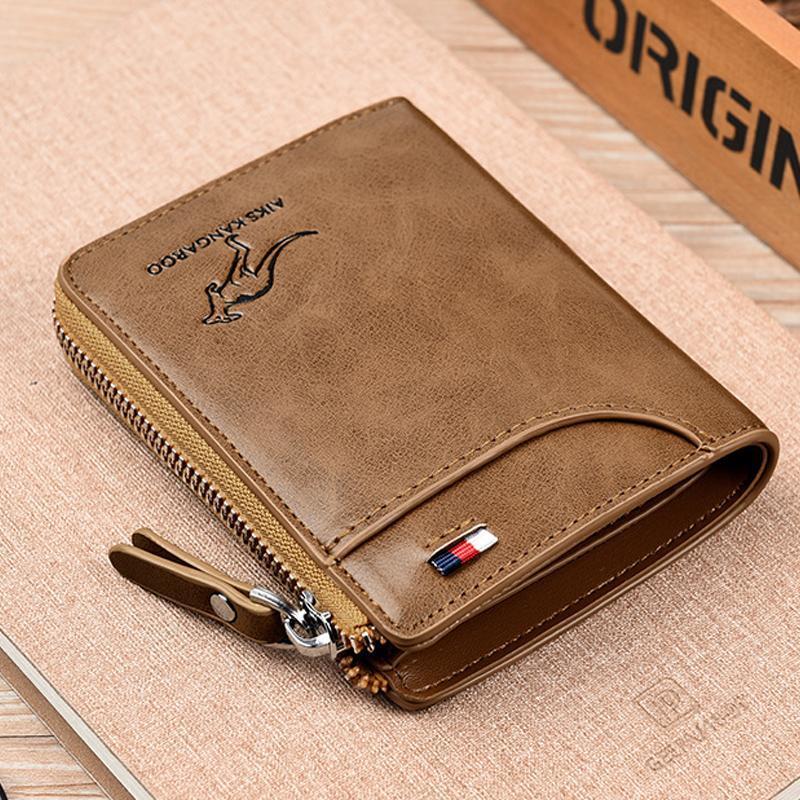 Kangaroo Men’s RFID Blocking Wallet, Multi-function Credit Card Holder