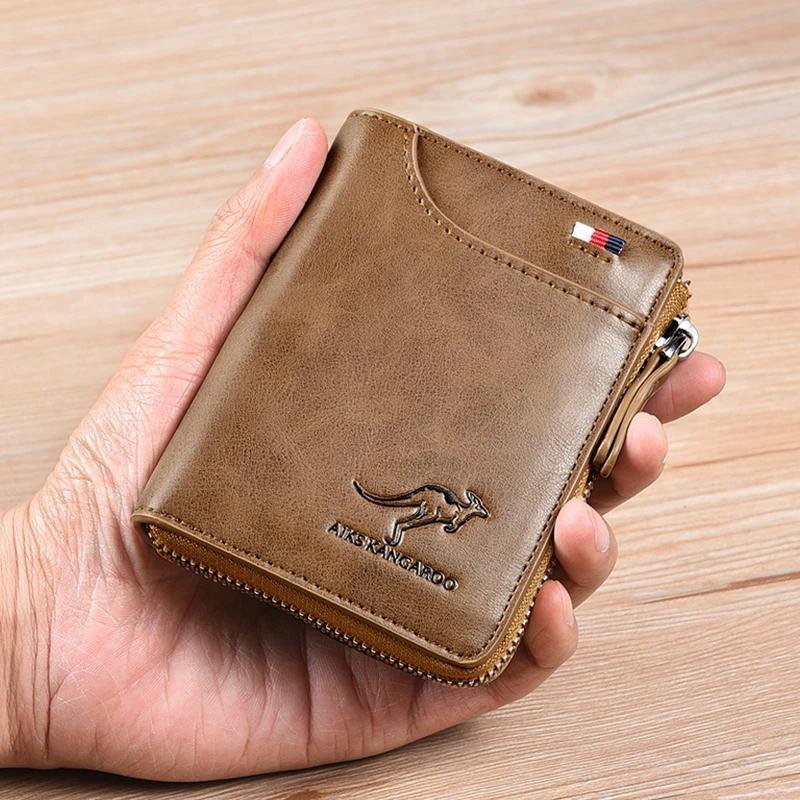 Kangaroo Men’s RFID Blocking Wallet, Multi-function Credit Card Holder