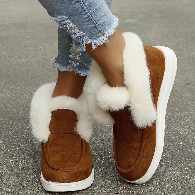 Soft-soled Plush Anti-slip Low-top Boots