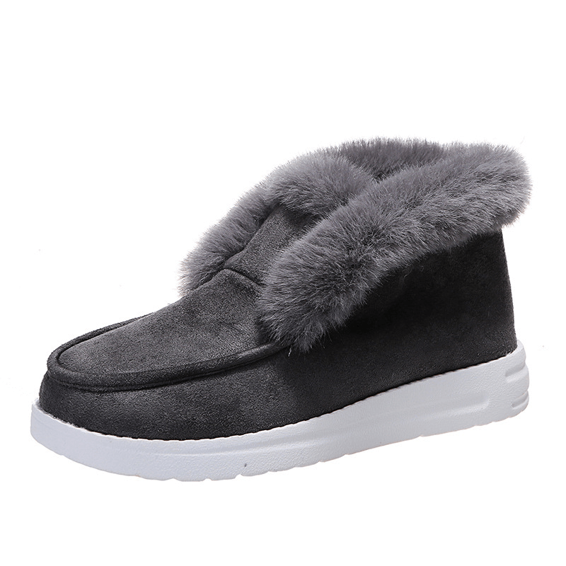 Soft-soled Plush Anti-slip Low-top Boots