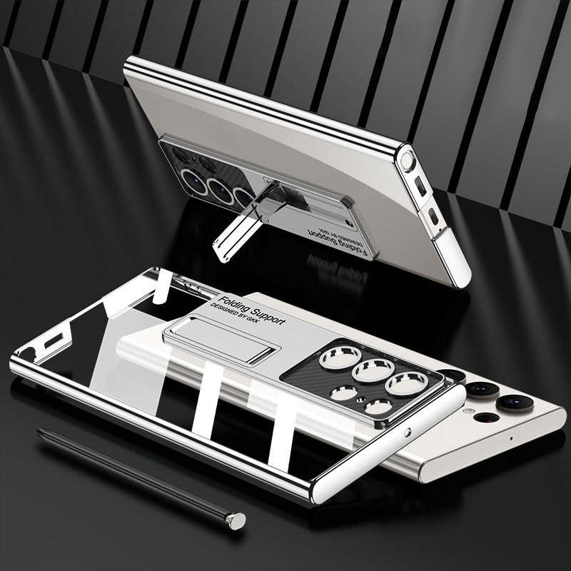 Samsung S23 Plated Stand Phone Case